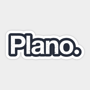 Plano. Sticker